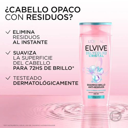 Shampoo Elvive Glycolic Cristal 400ml