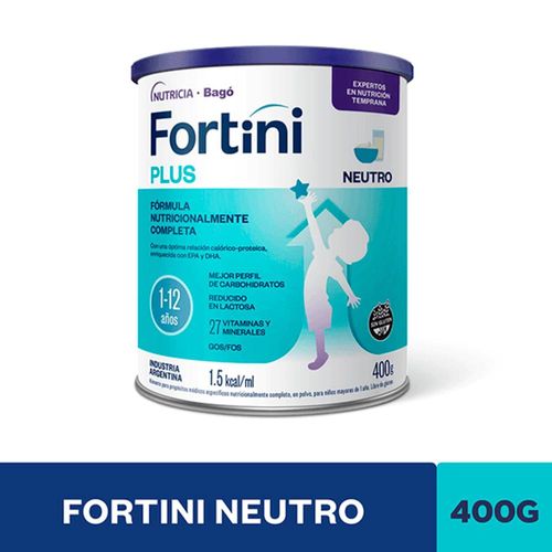 Fortini Plus Neutro Alimento Nutricionalmente Completo 400g