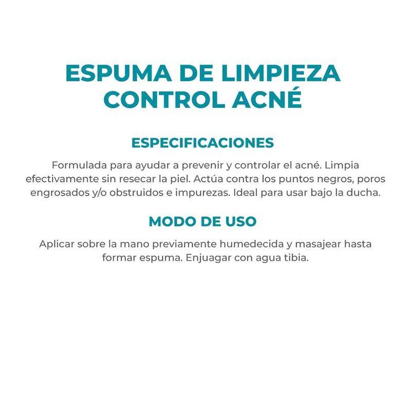 Dermaglós Control Acné Espuma de Limpieza 150 ml