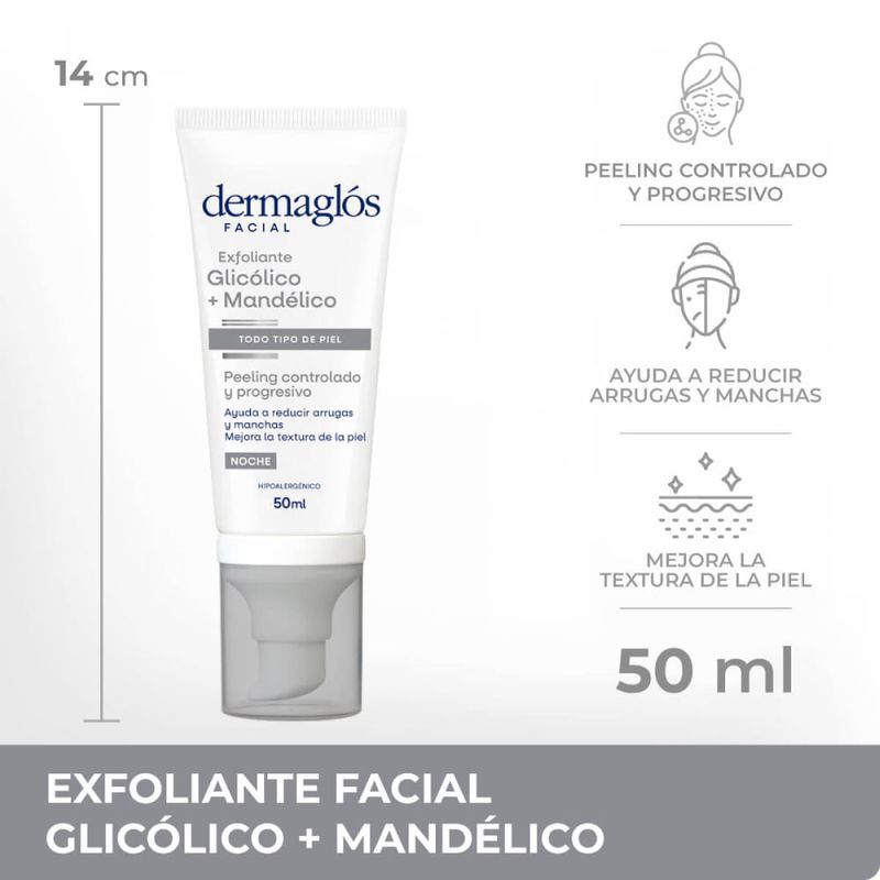 Dermaglós Exfoliante Glicólico y Mandélico 50 ml