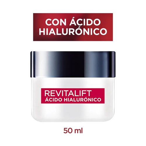 Crema Facial de Día Loreal Revitalift Ácido Hialurónico FPS20 50ml
