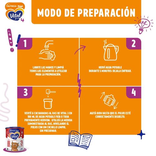Leche En Polvo Vital 3 Pouch 1 kg