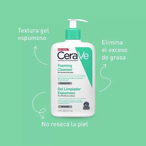 Gel de Limpieza Facial CeraVe Espumoso 236ml