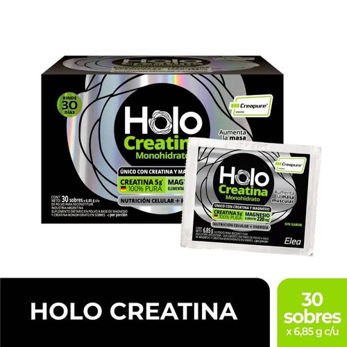 Suplemento Dietario Holocreatina + Magnesio 30 Sobres