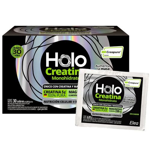 Suplemento Dietario Holocreatina + Magnesio 30 Sobres